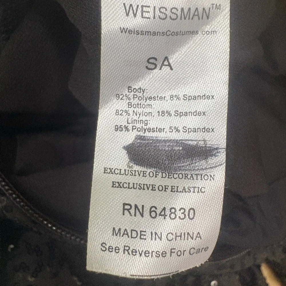 Weissman Black Sequin Dance Costume - Picture 5 of 6